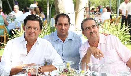Carlos López, Jorge Morales y Guillermo Borbolla.