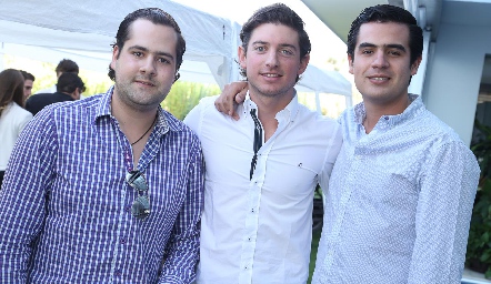 Andrés Mina, Diego Cerecedo y Rodolfo Ortega.