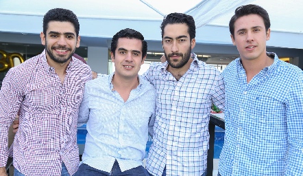  Alfredo Esper, Rodolfo Ortega, Oscar Cadena y Manuel Díaz Infante.