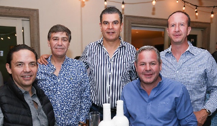  Luis Viramontes, Gilberto Alonso, Javier Tobías, Juan Carlos de la Fuente e Ignacio Martín Alba.