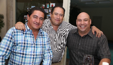  Mario del Valle, Fito Arriaga y José Ángel Morales.