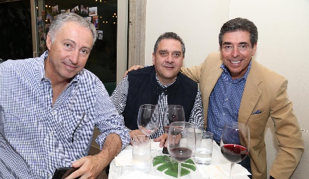  Federico Eguía, Rigoberto Valadés y Ángel de Luna.