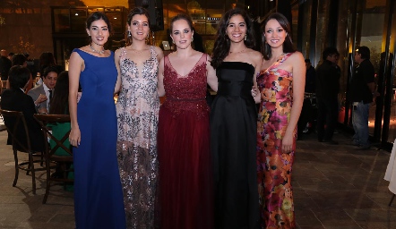  Montse Madrigal, Mimí Navarro, Andrea Díaz Infante, Fabiola Aguillón y Jimena Medina.