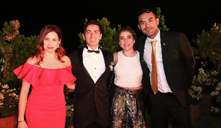  Daniela Balderas, Arturo Correa, Ceci González y Sergio Motilla.
