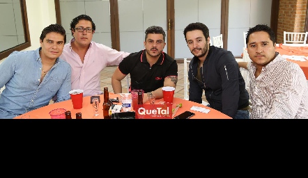  Edgardo Longoria, Alejandro Viramontes, José Luis Estrada, Juan Carlos Dibildox y Juan Carlos Enríquez.