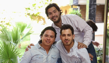  Barra Meade, Anuar Zarur y Arturo Hernández.