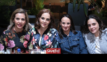  Cinthya Aguilera, Tony Romo, Lorena González y Yezmín Soto.