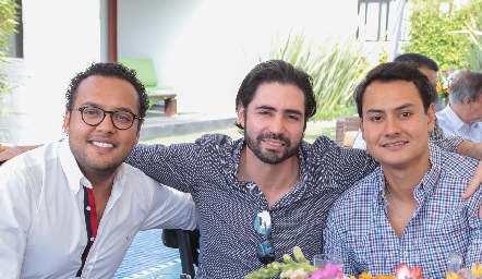  Xavier Campos, Mauricio Zollino y Ricardo Leos.