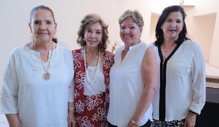  Josefina Alcalde, Carmela Alonso, Tere Alcalde y Laura Solís.