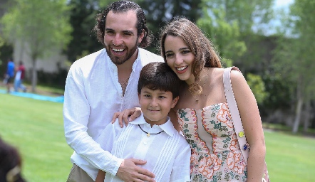  Marcelo, Ana Paula y Carlos de los Santos.