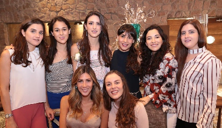  Eugenia Musa, Carmelita Del Valle, Catalina Abud, Marina Gómez Yusa de la Rosa, Danis Martínez, Martha de la Rosa y Tere Ledezma.