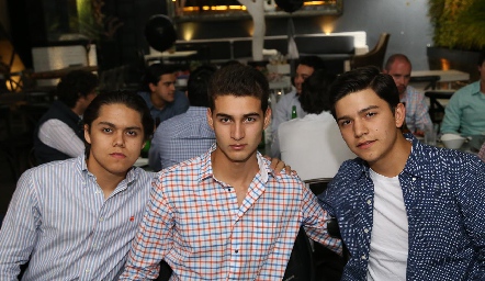  Carlos Rosales, Ricardo Pérez y Antonio de Alba.