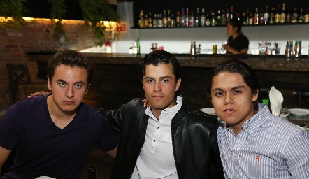  Javier Tovar, Rodrigo Pardo y Carlos Rosales.