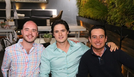  Alejandro Delgado, Rubén Rangel y Alex Parra.