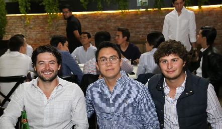  Óscar Rangel, Jorge Gómez y Enrique Dávila.