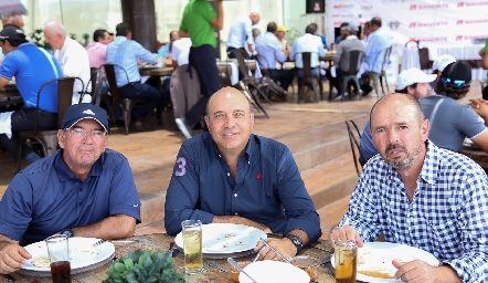  Marcelo Meade, Roberto Alcalde y Ricardo Meade.