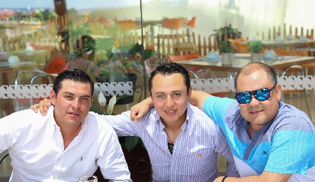  Mario Carranza, Jesús Martín del Campo y Fabián Lomas.