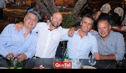  Ariel Álvarez, Werner Heinze, Eduardo del Villar y Omar Gutiérrez.