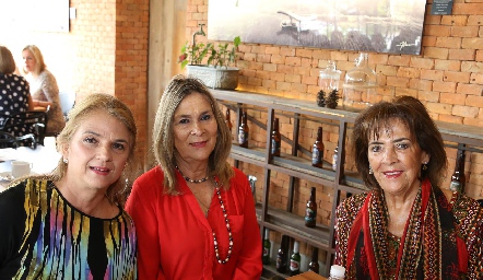  Luz María Márquez, Edith Jaimes y Blanca María Valle.