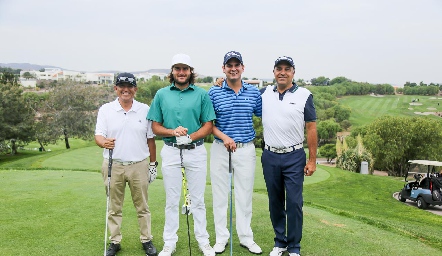 Serafín Ortiz, Patricio Salem, Antonio Morales y Roberto Alcalde.
