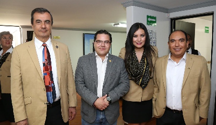  Jorge Coleff, Pablo Saavedra, Irene Maikawa y Jesús Leija.