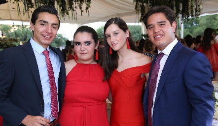  Pablo Rodríguez, Martita Delgado, Melissa Elizondo y Grillo Aguillón.