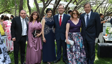  Jorge Silva, Nora Gutiérrez, Teresita de Mendizábal, Carlos Mendizábal, Leticia Vázquez y Rafael Murguía.