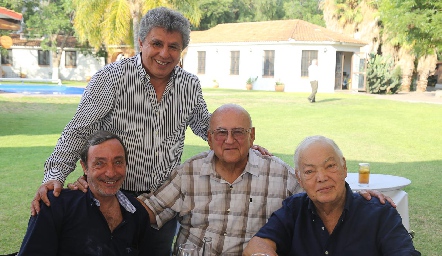  Virgilio Garza, Ángel Candia, Vicente Palau y José Antonio Garfias.
