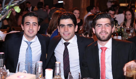  Rodrigo Carreras, Alfredo Esper y Pablo Díaz.