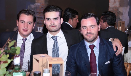  José Antonio Ramírez, José Luis Ortega y Luis Antonio Mahbub.