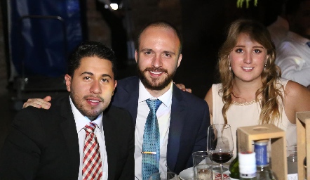  Jorge Rocha, Santiago Cueli e Isabel Fernández .