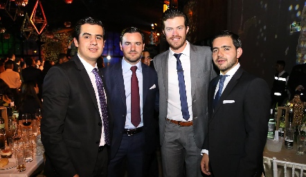  Rodolfo Ortega, Luis Mahbub, Roberto Lozano y  Mauricio Mahbub.