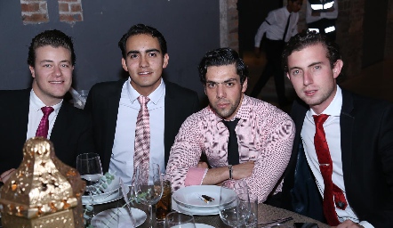  Gastón Lozano, Mauricio Sánchez, Joe Lorca y Marco Ciuffardi.