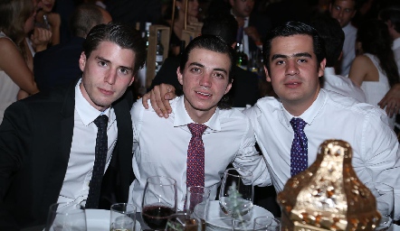  Felipe Palau, Santiago Guzmán y Rodolfo Ortega.