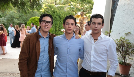  Oscar González, Marcelo Gastillo y Carlos Andrade.