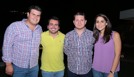 Mauricio Labastida, Salvador Guerra, Nacho Puente y Paola Hernández.
