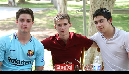  Alejandro Torres, Carlos Celis y Juan Pablo Fonseca.