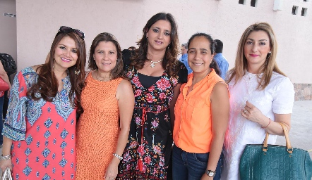 Marissa Colunga, Marcela Chacón, Vero Vallejo, Fernanda León y Priscila González.