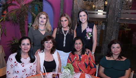  Silvia Foyo, Mónica Lomelín, July Valle, Alicia Somohano, Rosy Somohano, Gladys Farías y Malaque Musa.