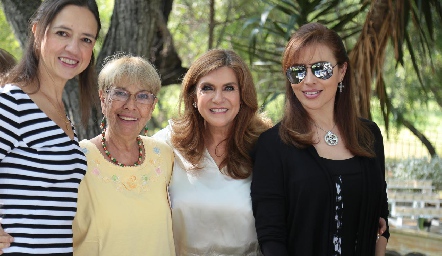  Mili Gouyonnet, Susana Flores, Paty Báez y Miriam González.