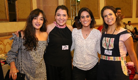 Veronica Montelongo, Daniela, Maria José Aranda y Mayte Autrique.