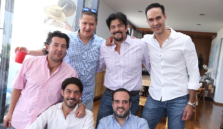  Mauricio Lozano, Alberto, Marcelo Lozano, Oscar Estrada, Javo Lozano y Juan Méndez.