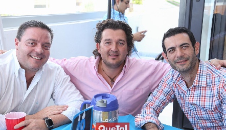  Héctor Morales, Mauricio Lozano y René Hernández.