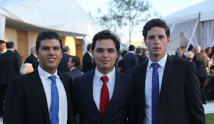  Juan Manuel Piñero, Enrique Quintero y Diego Jourdain.