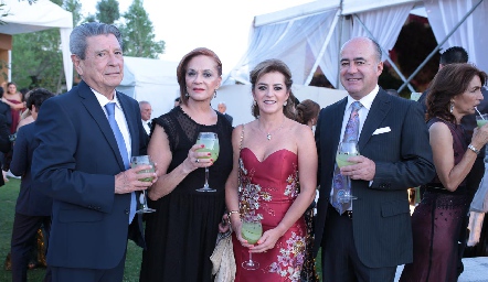  Felipe Mier, Marcela Padrón, Adriana Carrera y Rafa Olmos.