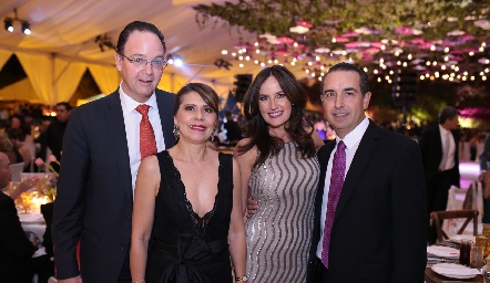  Carlos Bárcena, Mercedes García, Paulina Quiroz y Alejandro Elizondo.