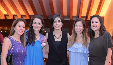  María Domínguez, Cristina Andere, Alejandra Andere, Alejandra González y Daniela Cruz.