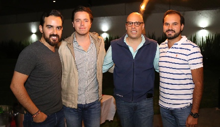  Rafa Olmos, Pablo Herrera, Germán Sotomayor y Rodrigo Alcalde.