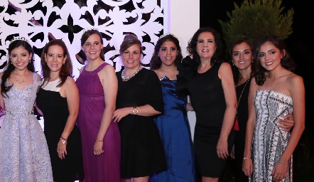  Marijó Villanueva, Ana Elena Orozco, Marce Michel, Maru Azcargota, Ana Torres, Ana Fonte, Mayra Hampshire y Natalia Rentería.
