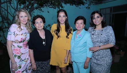  Sandra Revilla, Tere Benavente, Marijó Ascanio, Paulina Humara y Paulina de González.
